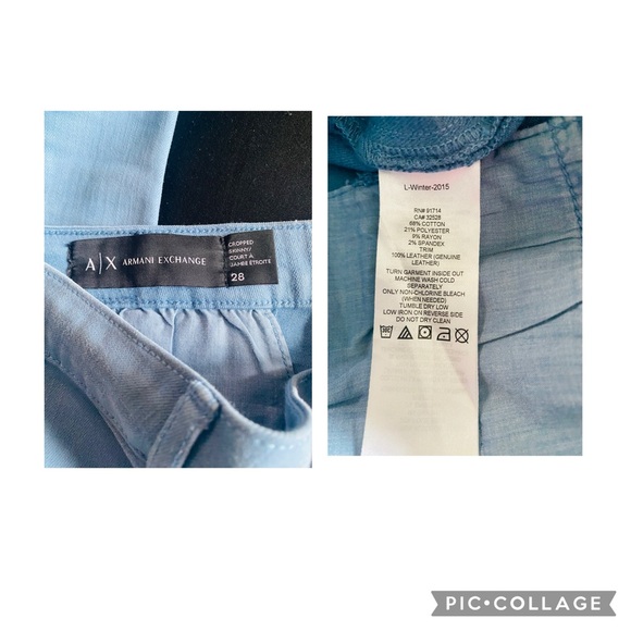 A | X Cropped Skinny/Court A Jambe Etroite - Picture 4 of 5